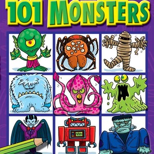 어린이 색칠북 101마리 몬스터 그리는 방법 How to Draw 101 Monsters