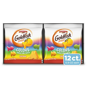 골드피쉬 크래커 컬러스 치즈크래커 스낵팩 12개입