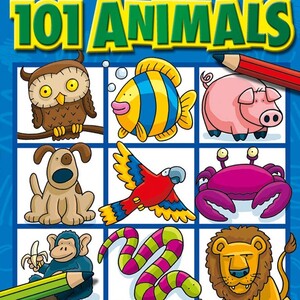 어린이 색칠북 101마리의 동물 그리는 방법 How to Draw 101 Animals