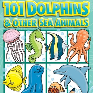 어린이 색칠북 101마리 돌고래와 바다동물 그리는 방법 How to Draw 101 Dolphins &amp; Other Sea Animals
