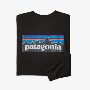 파타고니아 맨즈 롱슬리브 p-6 로고 티셔츠